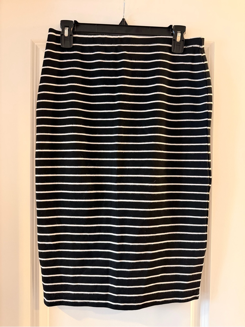 Black & White Striped Skirt